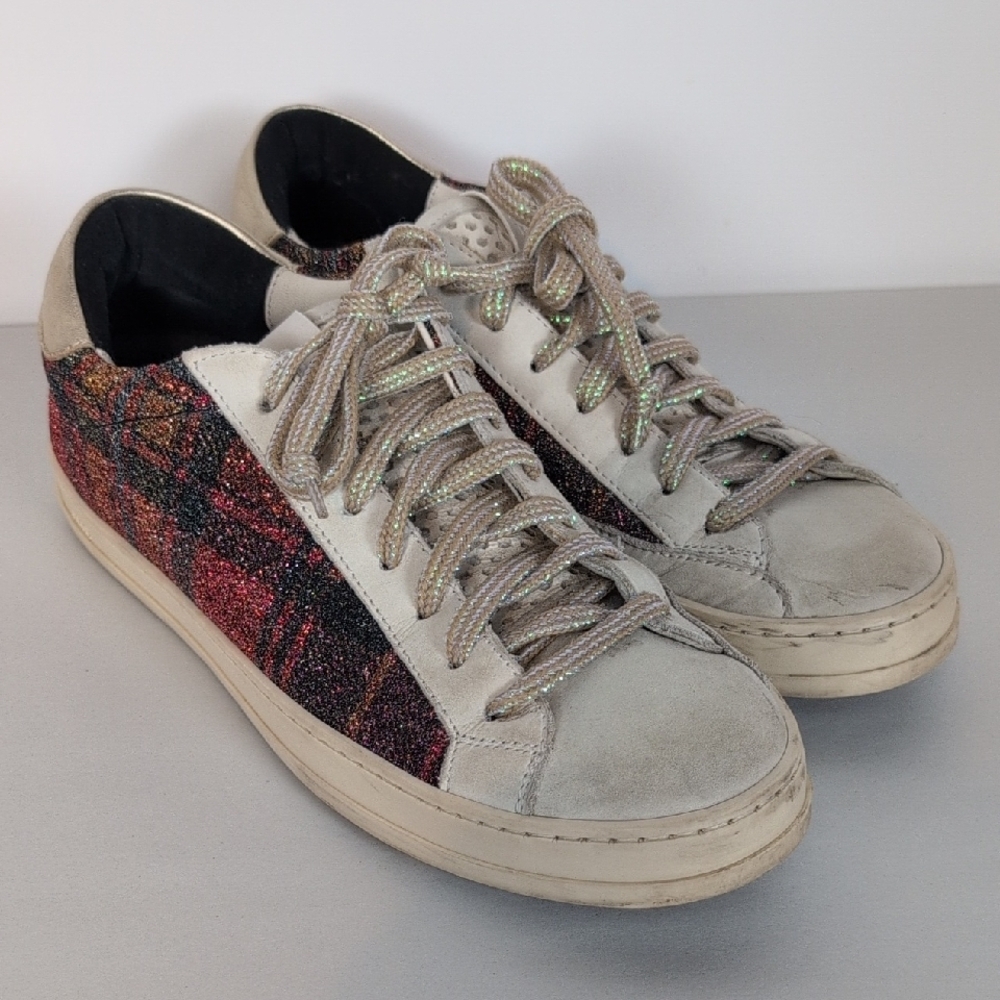 P448 S23 John BL Lace Up Low Top Sneakers
